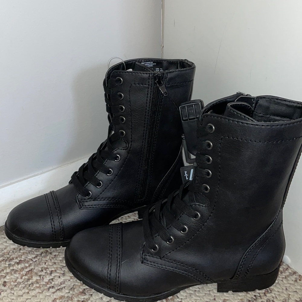 Black Combat boots
